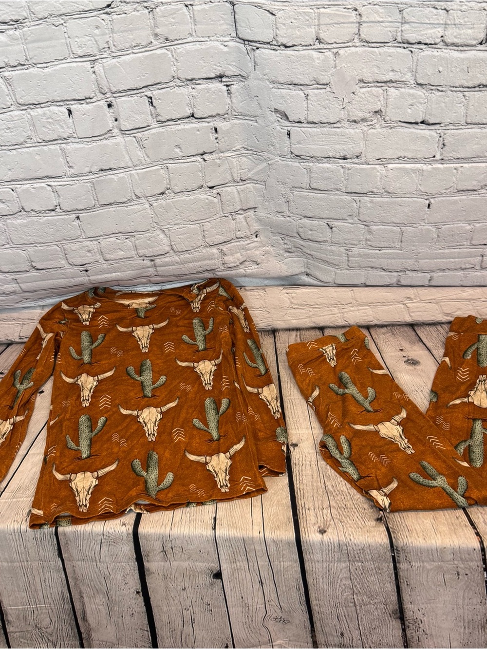 Fletch Western Pattern Bamboo Pajama Set